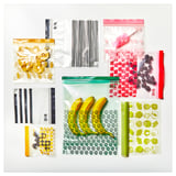 ISTAD Resealable bag, patterned red/pink, 2.5/1.2 l