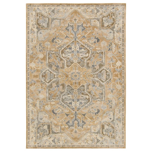 JÄRNVÄG rug, beige and grey, geometric pattern, rectangular, polypropylene and jute.