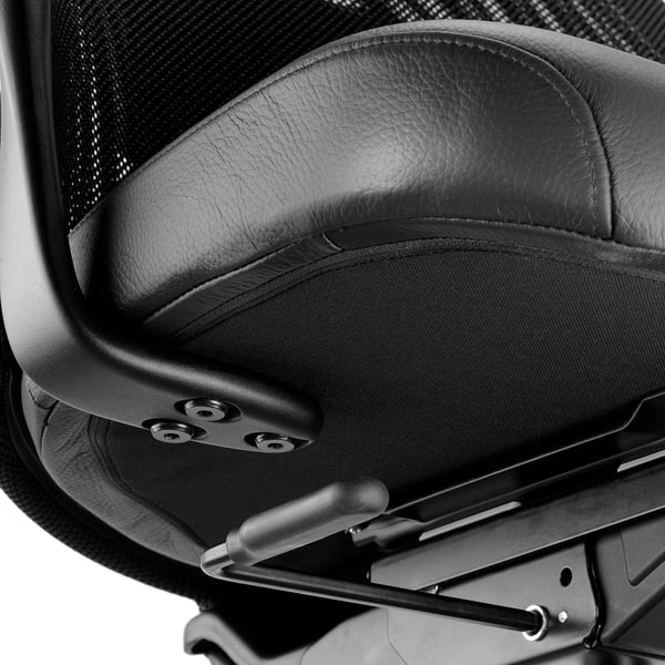 JÄRVFJÄLLET Office chair with armrests, Glose black