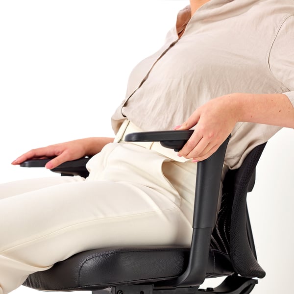 JÄRVFJÄLLET Office chair with armrests, Glose black