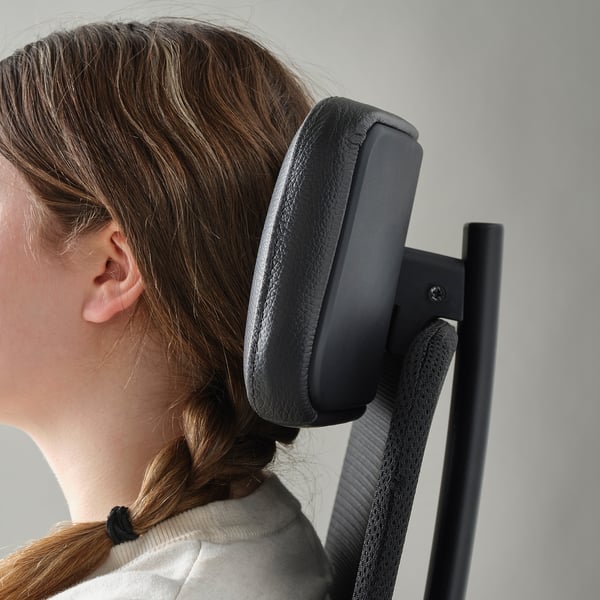 JÄRVFJÄLLET Office chair with armrests, Glose black