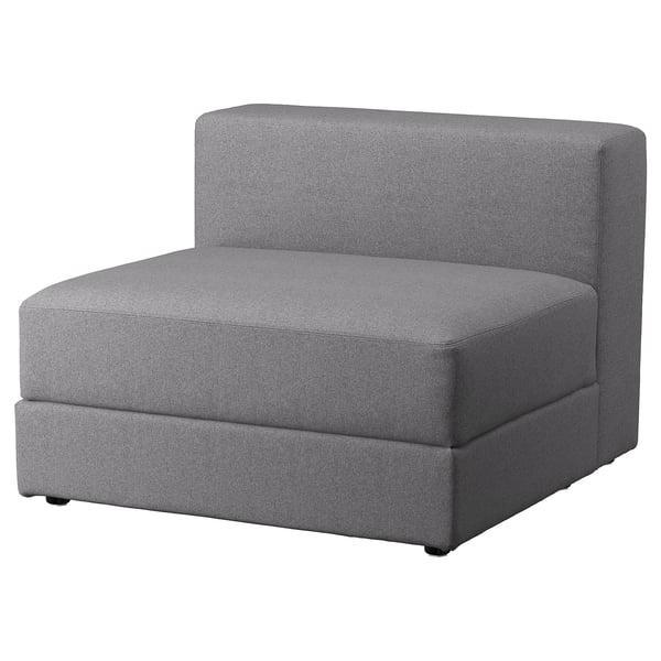 JÄTTEBO 1,5-seat module with storage, Tonerud grey