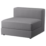 JÄTTEBO 1,5-seat module with storage, Tonerud grey
