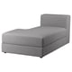 JÄTTEBO Chaise longue module, left, Tonerud grey