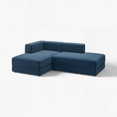 JÄTTEBO Chaise longue modules, Samsala dark blue