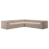 JÄTTEBO Modular corner sofa, 6 seat, Samsala grey-beige
