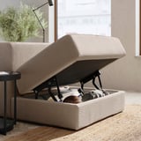 JÄTTEBO Modular corner sofa, 6 seat, Samsala grey-beige