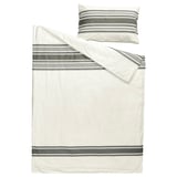 JÄTTEFRÄKEN Duvet cover and pillowcase, white/dark grey, 150x200/50x80 cm