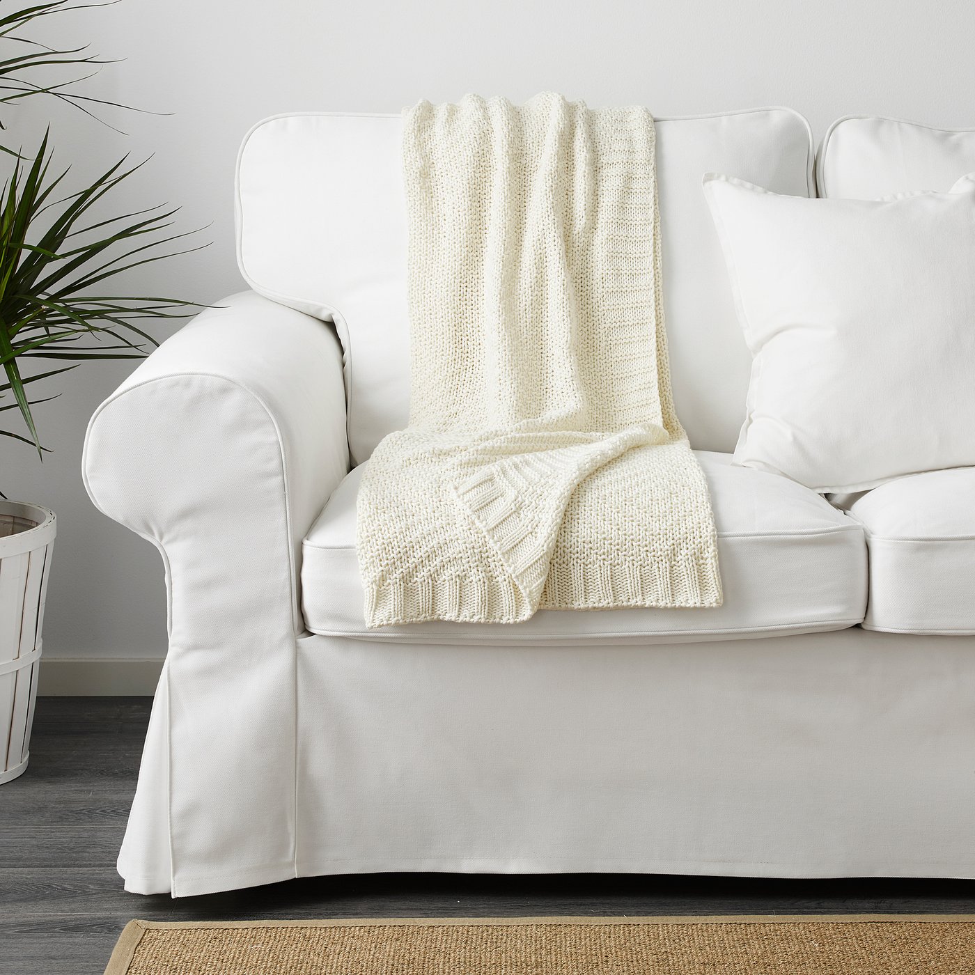 Jennyann Throw White Ikea