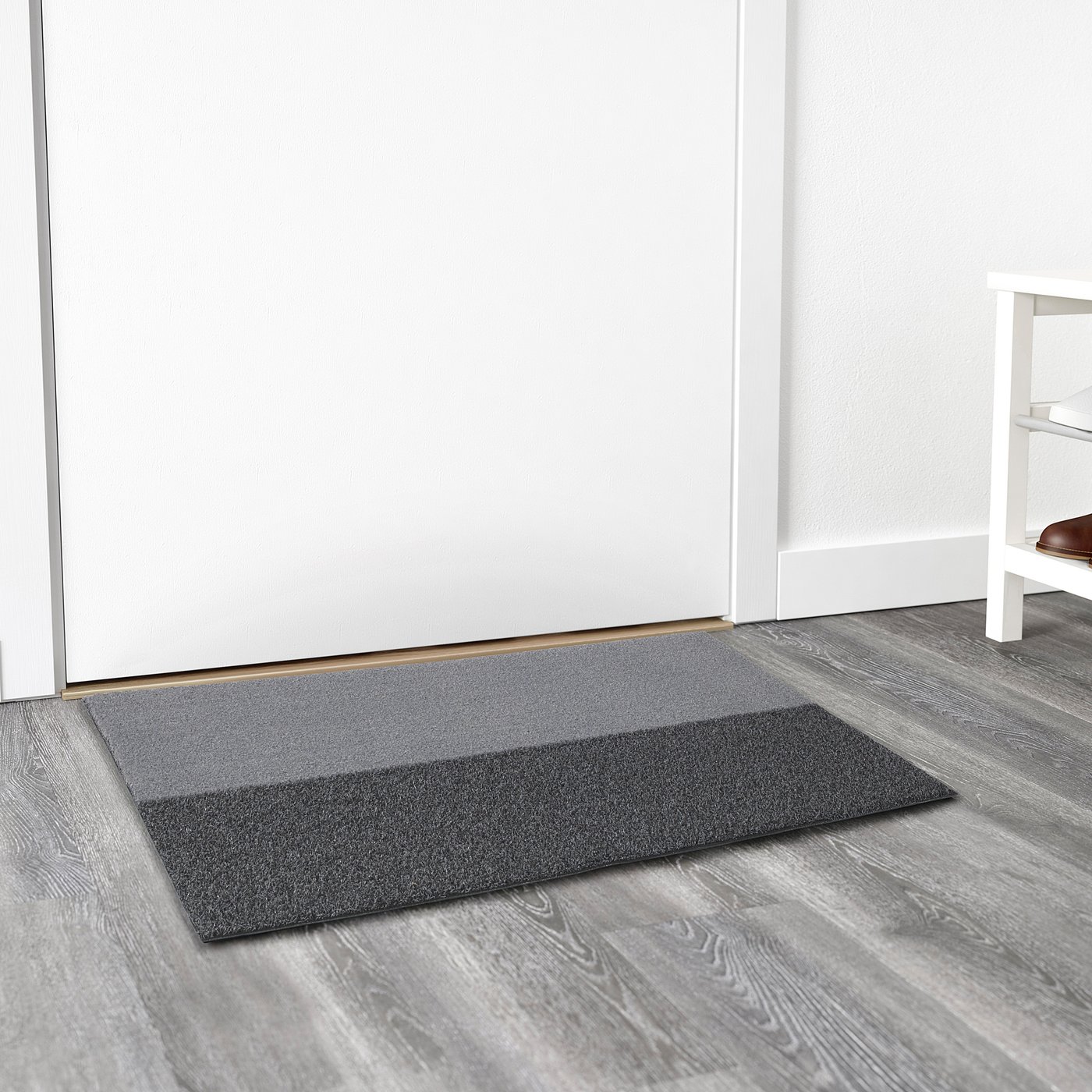 Jersie Door Mat Dark Grey Ikea
