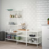 JONAXEL Open storage combination, white, 182x51x160 cm
