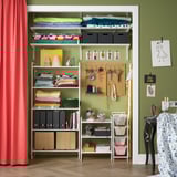 JONAXEL Open storage combination, white, 182x51x160 cm