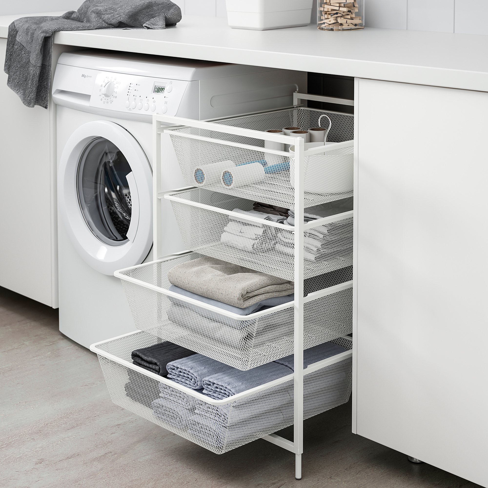 JONAXEL Storage combination, white, 50x51x73 cm