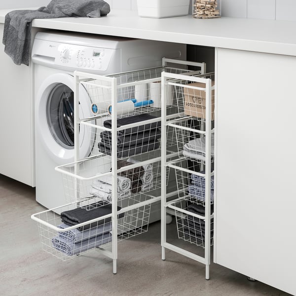JONAXEL Storage combination, white, 25x51x73 cm