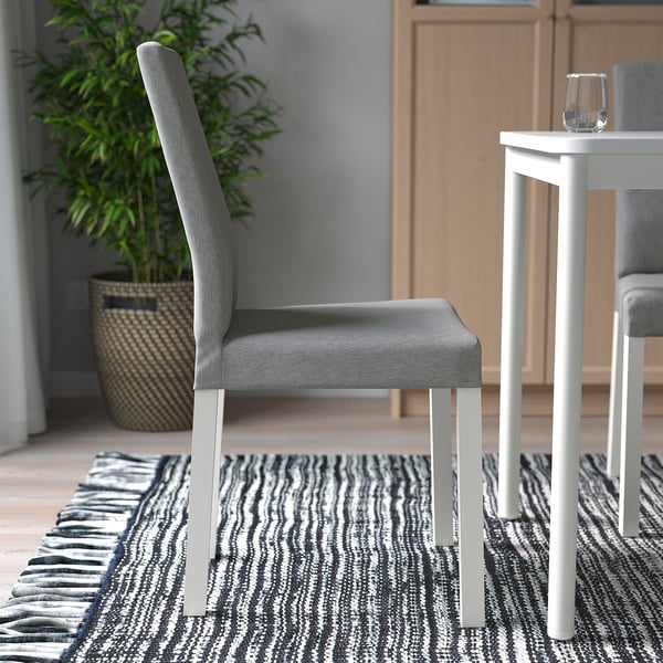 KÄTTIL Chair, white/Knisa light grey