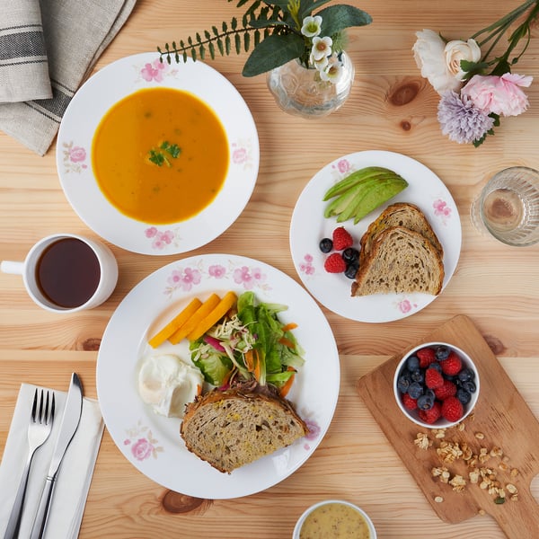 KALASBRA 16-piece service, floral pattern