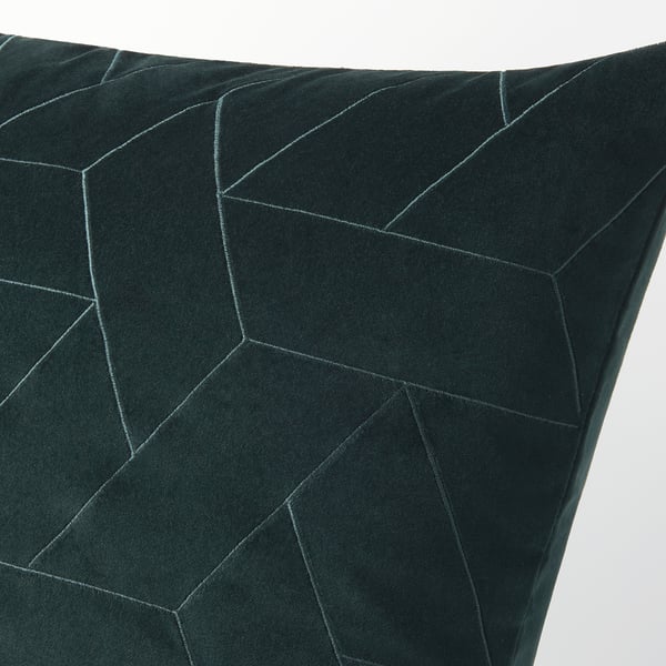 KALKKRONMAL Cushion cover, dark green, 50x50 cm