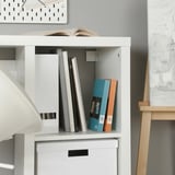 KALLAX / LOBERGET Desk and chair, white