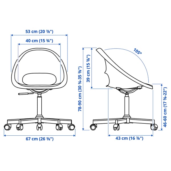 KALLAX / LOBERGET Desk and chair, white