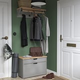 KALLSÖ Hat rack, grey, 80 cm