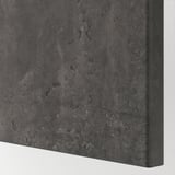 KALLVIKEN Drawer front, dark grey concrete effect, 60x26 cm