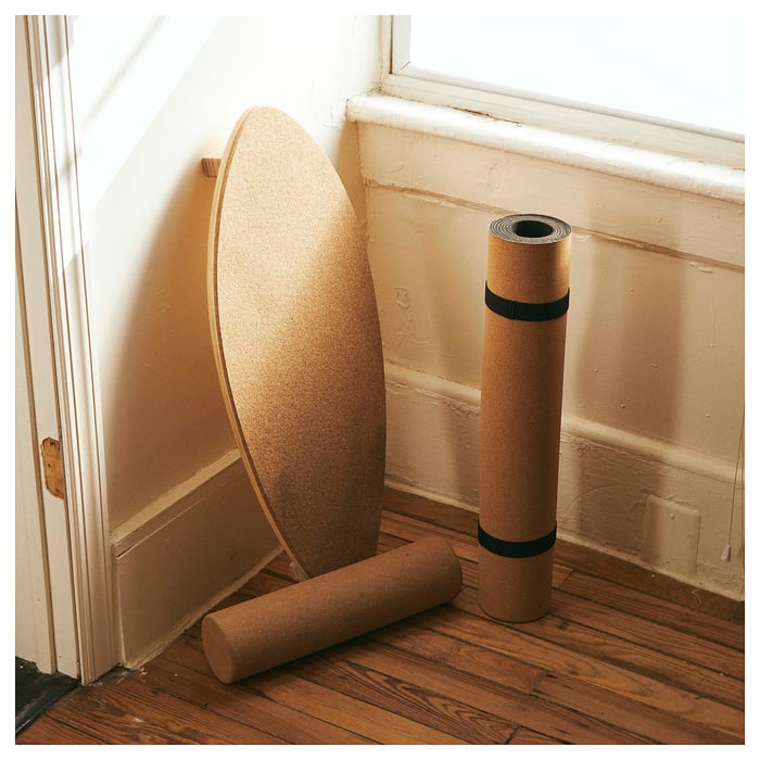 KÅSEBERGA 2piece balance board set, cork IKEA
