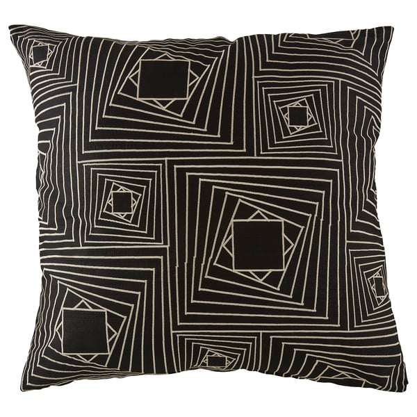 Kermesek Cushion Cover Black White Ikea