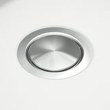 KILSVIKEN Inset sink, 1 bowl with drainboard, white quartz composite, 72x46 cm