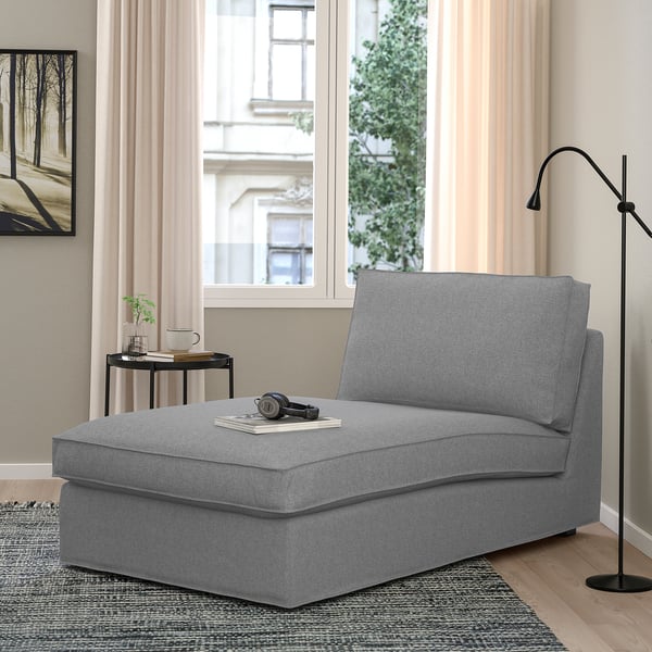 KIVIK Chaise longue, Tibbleby beige/grey