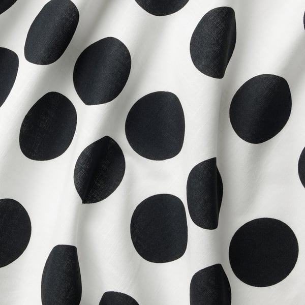Klarastina Curtains 1 Pair White Black Ikea