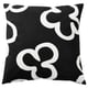 KLIPPBRÄCKA Cushion cover, black/white, 50x50 cm