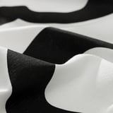 KLIPPBRÄCKA Pre-cut fabric, white/black, 150x300 cm