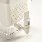 KLIPPKAKTUS Container w tap disp for fridge, transparent, 4.5 l