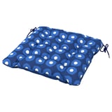 KLÖSAN Chair cushion, outdoor, dark blue, 44x44 cm