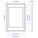 KNOPPÄNG Frame, black, 50x70 cm