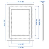 KNOPPÄNG Frame, white, 13x18 cm
