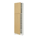 KNOXHULT High cabinet with doors, oak effect, 60x31x228 cm