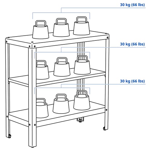 KOLBJÖRN Shelving unit in/outdoor, beige, 80x81 cm