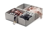 KOMPLEMENT Box, set of 4, light grey, 40x54 cm