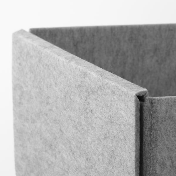 KOMPLEMENT Box, set of 4, light grey, 40x54 cm