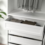 KOMPLEMENT Drawer with framed front, white, 75x35 cm