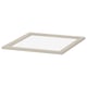 KOMPLEMENT Glass shelf, grey-beige, 50x58 cm