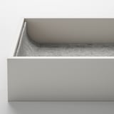 KOMPLEMENT Insert with 4 compartments, light grey, 15x53x5 cm