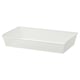 KOMPLEMENT Metal basket, patterned/white, 100x58 cm