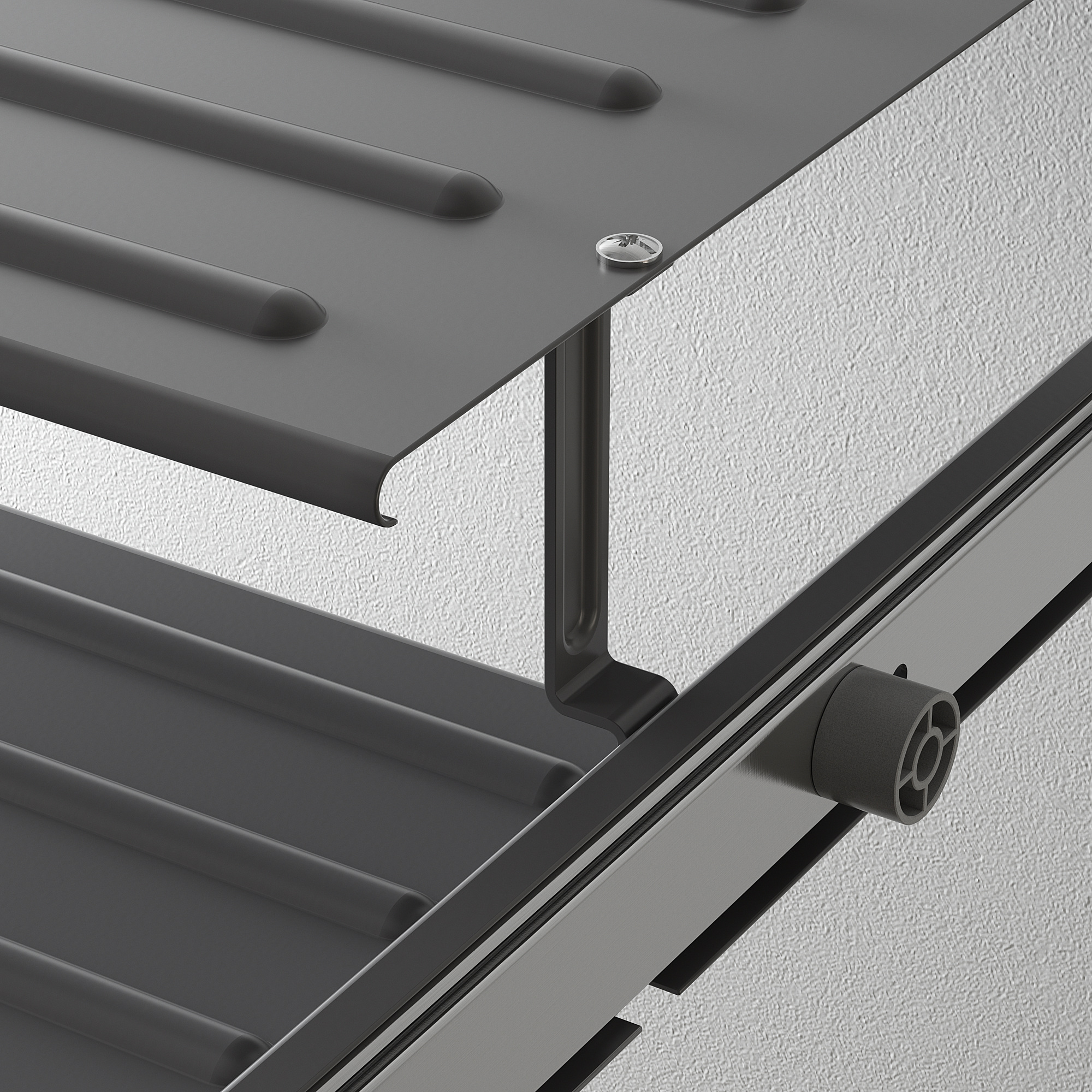 KOMPLEMENT Pull-out shoe shelf, dark grey, 100x58 cm