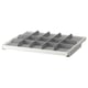 KOMPLEMENT Pull-out tray with divider, white/light grey, 75x58 cm