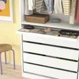 KOMPLEMENT Pull-out tray with drawer mat, white/light grey, 100x35 cm