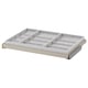 KOMPLEMENT Pull-out tray with insert, grey-beige/light grey, 75x58 cm