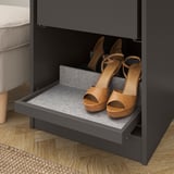KOMPLEMENT Pull-out tray with shoe insert, dark grey/light grey, 50x58 cm