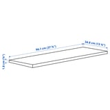 KOMPLEMENT Shelf, dark grey, 100x35 cm